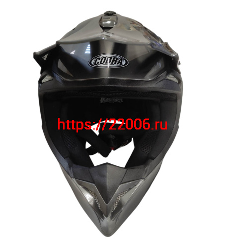 Шлем кроссовый COBRA EC H337, серый титан, размер L фото 2