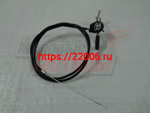 Трос газа МБ, МК в сборе с ручкой (трещетка) (1290*1100)
