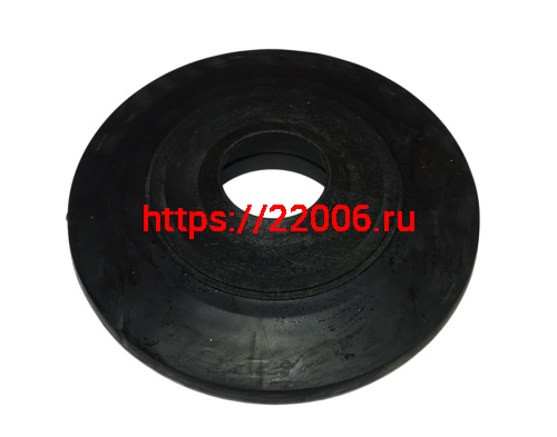 Колесо катка Буран, Буксировщик пласт. ф130х12 под 205 подшипник, с отверстием фото 3