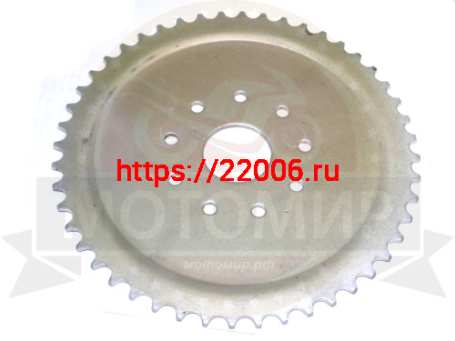 Звезда 48 зуб. (415) цепи, задняя  "Газуля" F50/72/80 голая (9 отверстий) фото 2