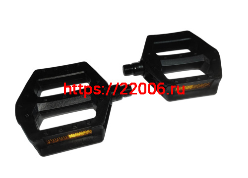 Педали Вело пластик, платформа NECO WP-401подшипник 9/16" 110 X 100мм,