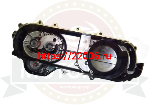 Крышка картера GY6-50 левая длиная 12" 430мм (вариатора FT50QT-10) с пусковым устройством фото 3 Крышка картера GY6-50 левая длиная 12" 430мм (вариатора FT50QT-10) с пусковым устройством фото 3