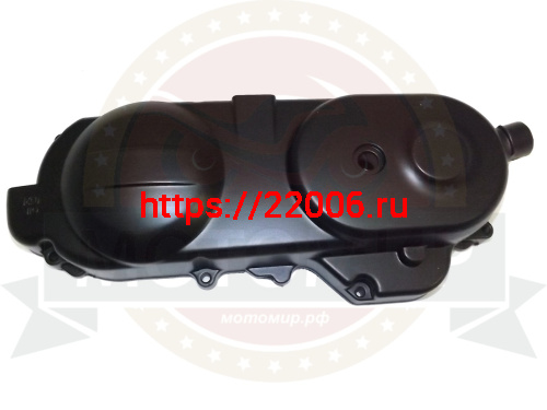 Крышка картера GY6-50 левая короткая 10" 400мм (вариатора FT50QT-4) (669 ремень) голая Крышка картера GY6-50 левая короткая 10" 400мм (вариатора FT50QT-4) (669 ремень) голая