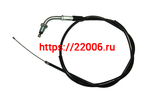 Трос газа L-870мм, ход-100мм, М10 загнутый, "Zodiak", Альфа