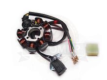 Зажигание 167FMM (230CGB) голое (без маховика) (7+1 катушки) ADVENTURE  (31140065)