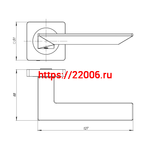 Ручка Ajax (Аякс) раздельная K.JK51.ULTRA (ULTRA JK) SN/CP-3 матовый никель/хром фото 2 Ручка Ajax (Аякс) раздельная K.JK51.ULTRA (ULTRA JK) SN/CP-3 матовый никель/хром фото 2