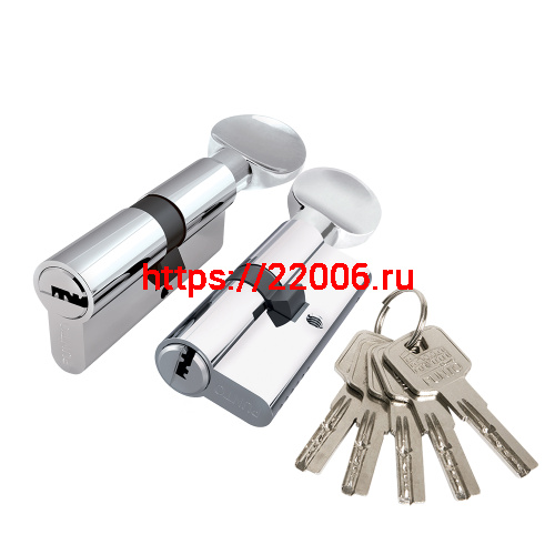 Цилиндровый Punto (Пунто) механизм Z3002Knob80(35+10+35) с вертушкой CP хром Цилиндровый Punto (Пунто) механизм Z3002Knob80(35+10+35) с вертушкой CP хром
