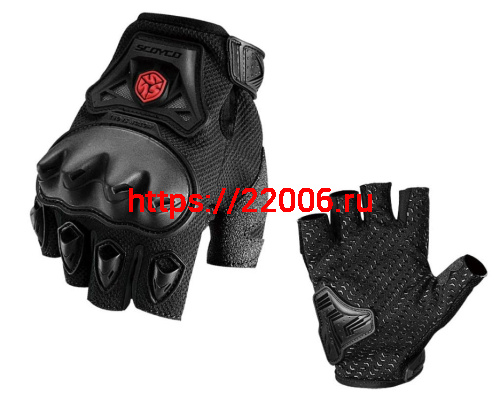 Перчатки SCOYCO (оригинал) МС-29D, черный, р-р L Перчатки SCOYCO (оригинал) МС-29D, черный, р-р L