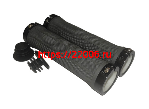 Грипсы для велосипеда 130мм, нейлоновые накладки, серые