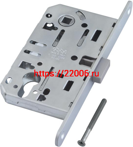 Корпус AGB (АГБ) врезного замка магнитный под цилиндр MEDIANA POLARIS B06103.50.34 (матовый хром) Корпус AGB (АГБ) врезного замка магнитный под цилиндр MEDIANA POLARIS B06103.50.34 (матовый хром)