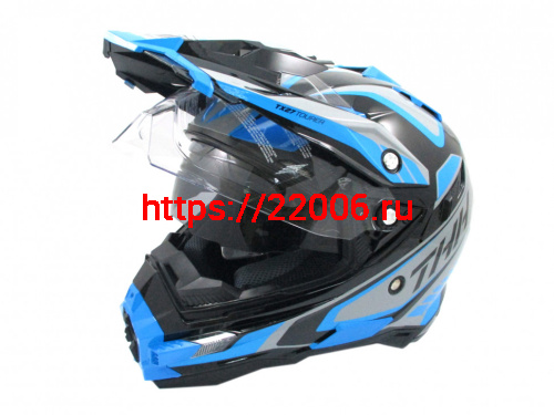 Мотошлем THH TX-27 №3 black/blue (XL) Мотошлем THH TX-27 №3 black/blue (XL)