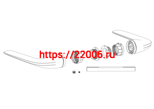Ручка Armadillo (Армадилло) раздельная K.ART30.CLARITY BL-26 черный фото 4 Ручка Armadillo (Армадилло) раздельная K.ART30.CLARITY BL-26 черный фото 4