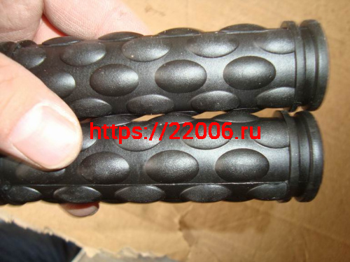 Грипсы для велосипеда 110мм, резина, черные (EHG-02) фото 2