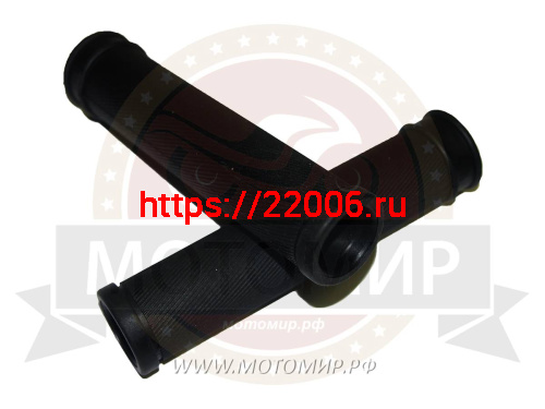 Грипсы для велосипеда 130мм, резина, черные, универсальные