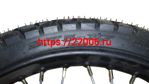 Колесо 17"  1,4х17 переднее спицованное в сборе TRICKLER XY110-17A фото 4