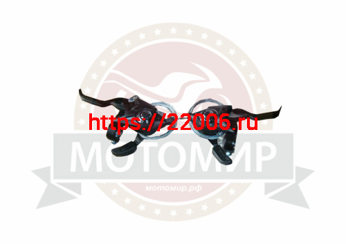 Шифтер с тормозными ручками для велосипеда, лев.3 ск, прав.8 ск. ESS-36 Шифтер с тормозными ручками для велосипеда, лев.3 ск, прав.8 ск. ESS-36